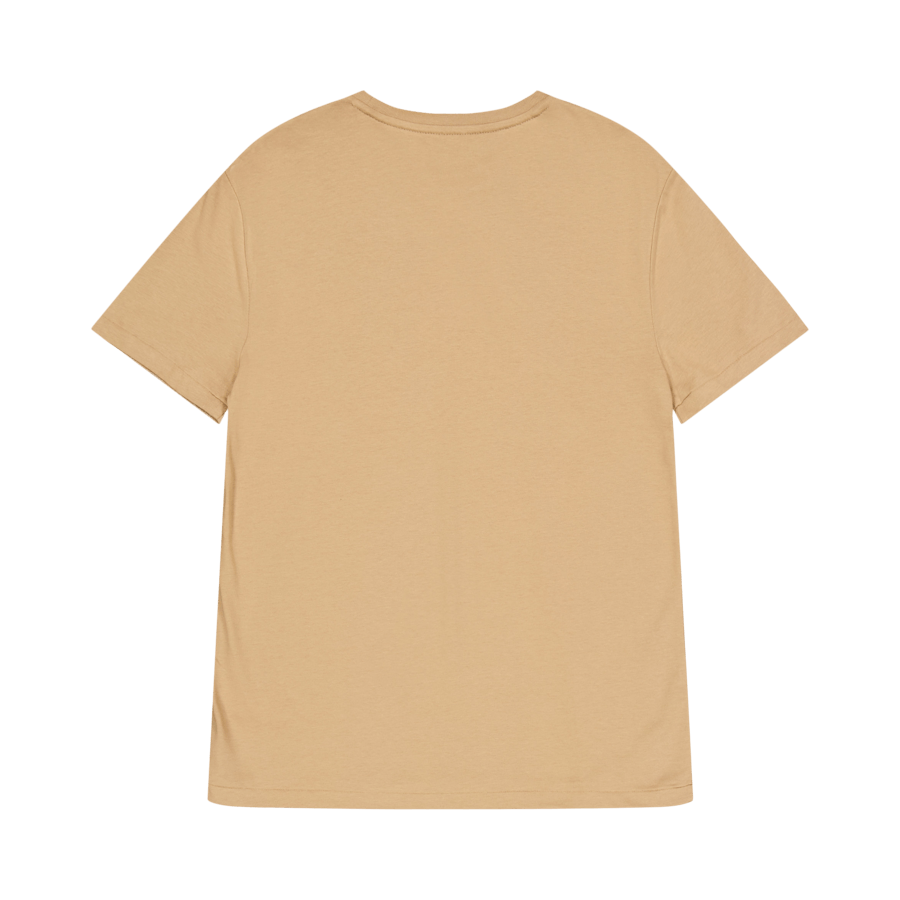 Custom Slim Jersey T-Shirt mit Rundhalsausschnitt Cafe Tan