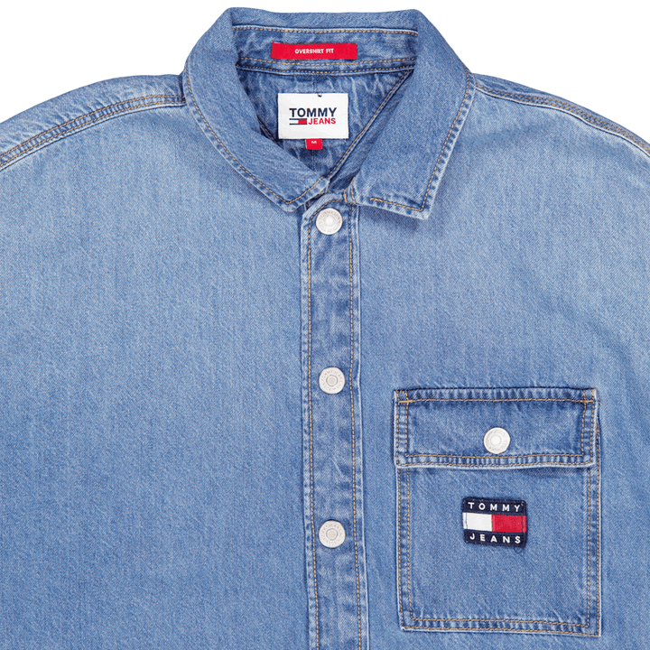 Tjm Klassisches Denim-Overshirt 1a4 - Denim