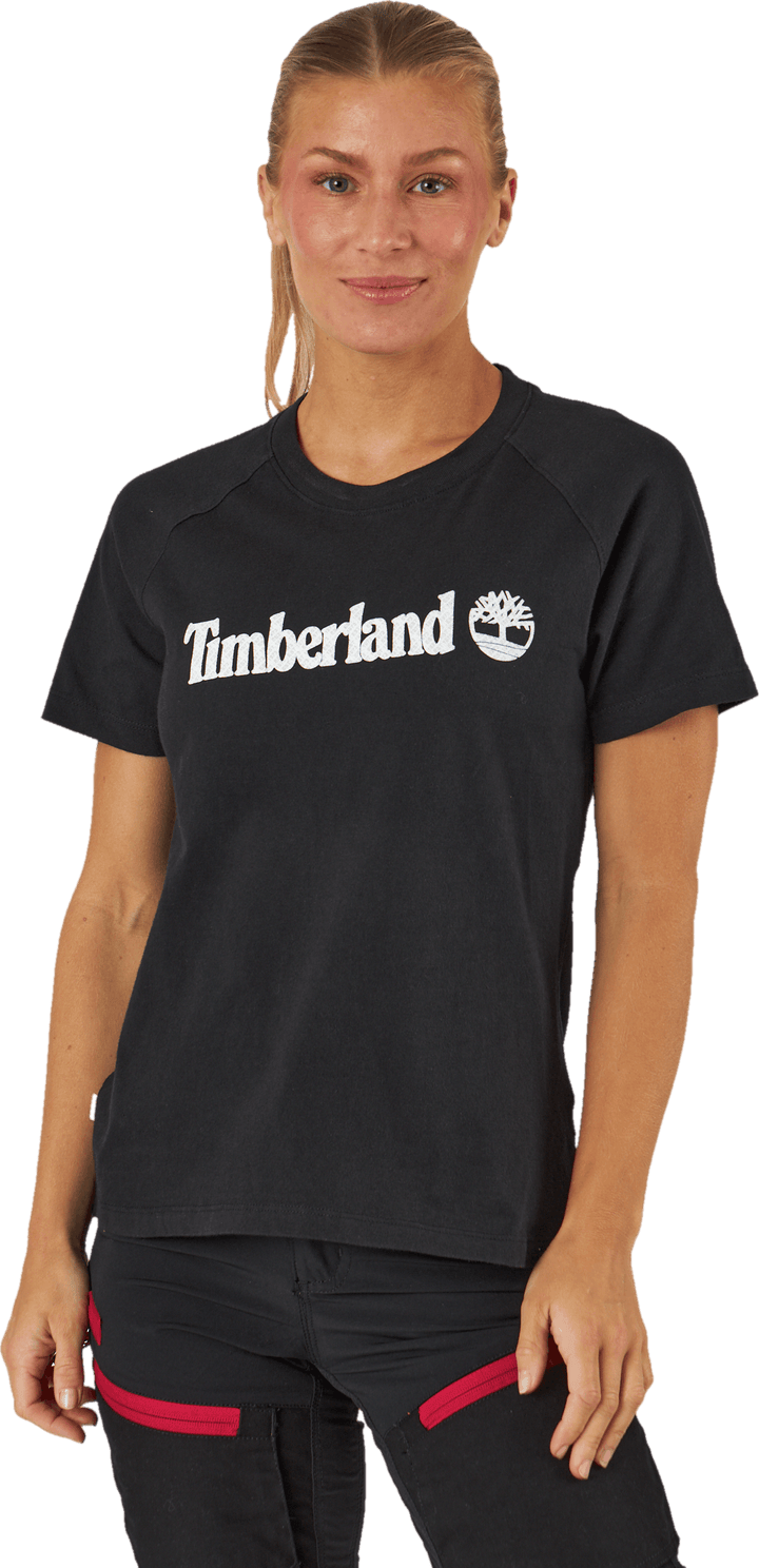Timberland Logo T-shirt für Wo Schwarz