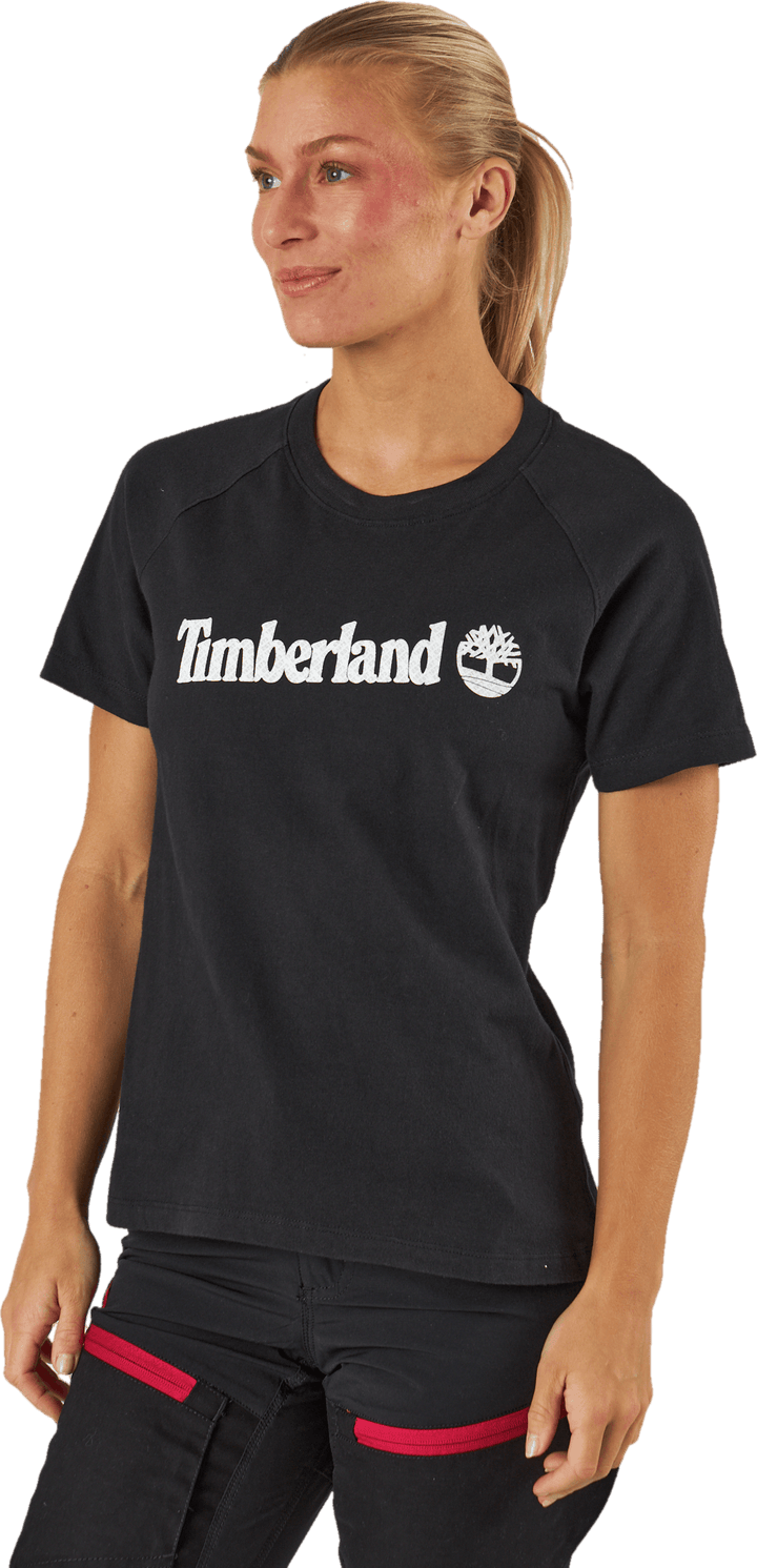 Timberland Logo T-shirt für Wo Schwarz