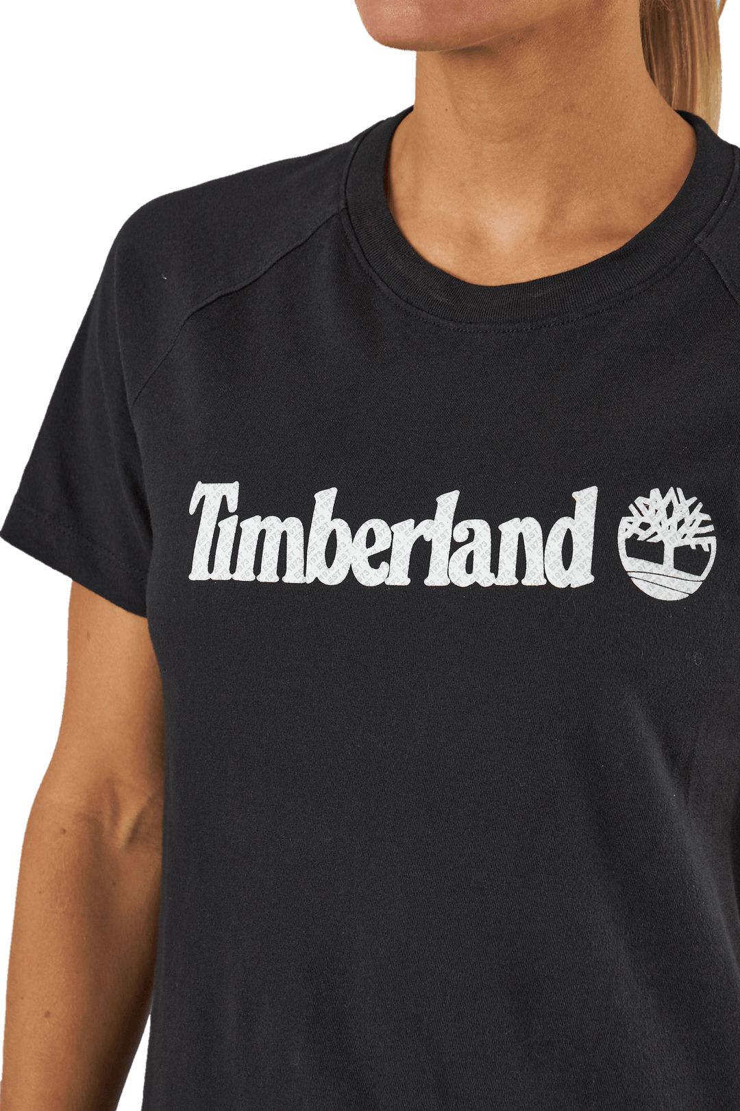 Timberland Logo T-shirt für Wo Schwarz