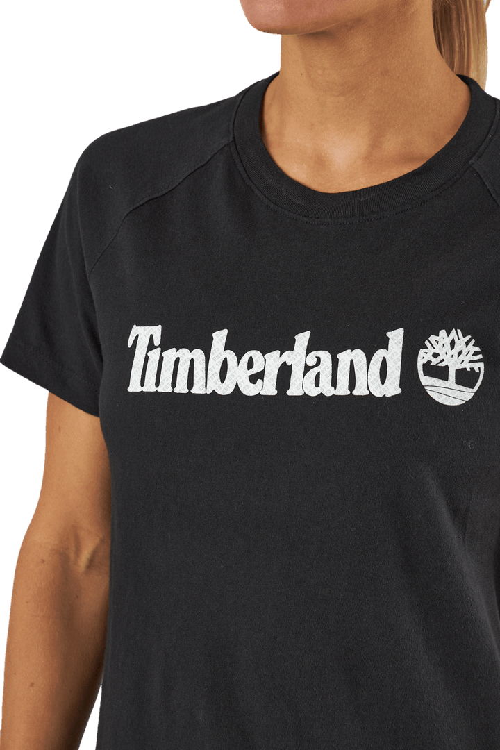 Timberland Logo T-shirt für Wo Schwarz