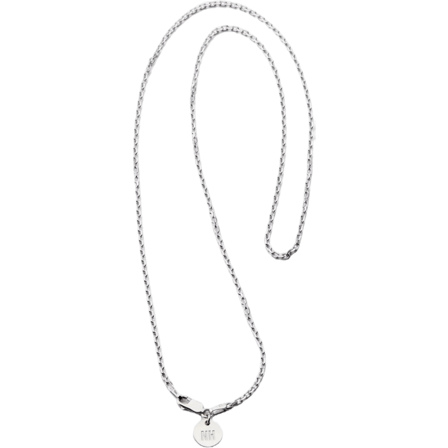 Silver Plain Necklace Silver