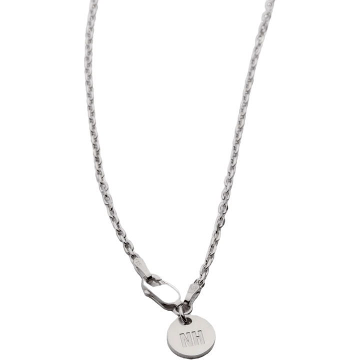 Silver Plain Necklace Silver