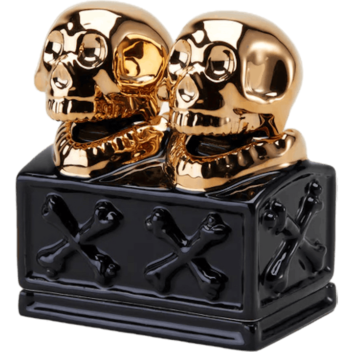 Dualskull Räucherkammer Schwarz/Gold
