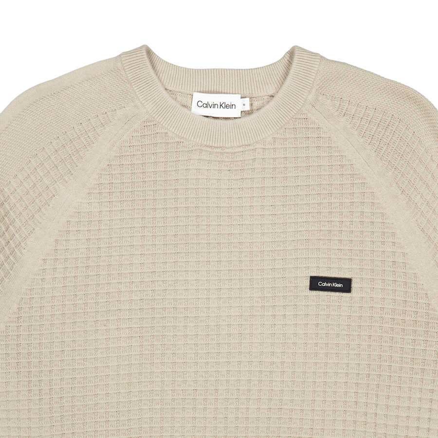 Texture Mix Cn Sweater Pkr