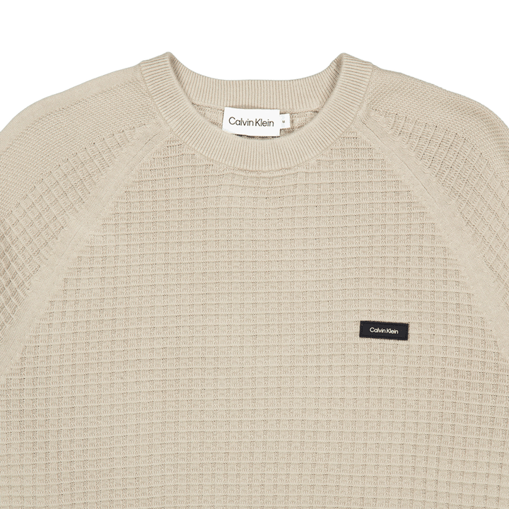 Texture Mix Cn Sweater Pkr