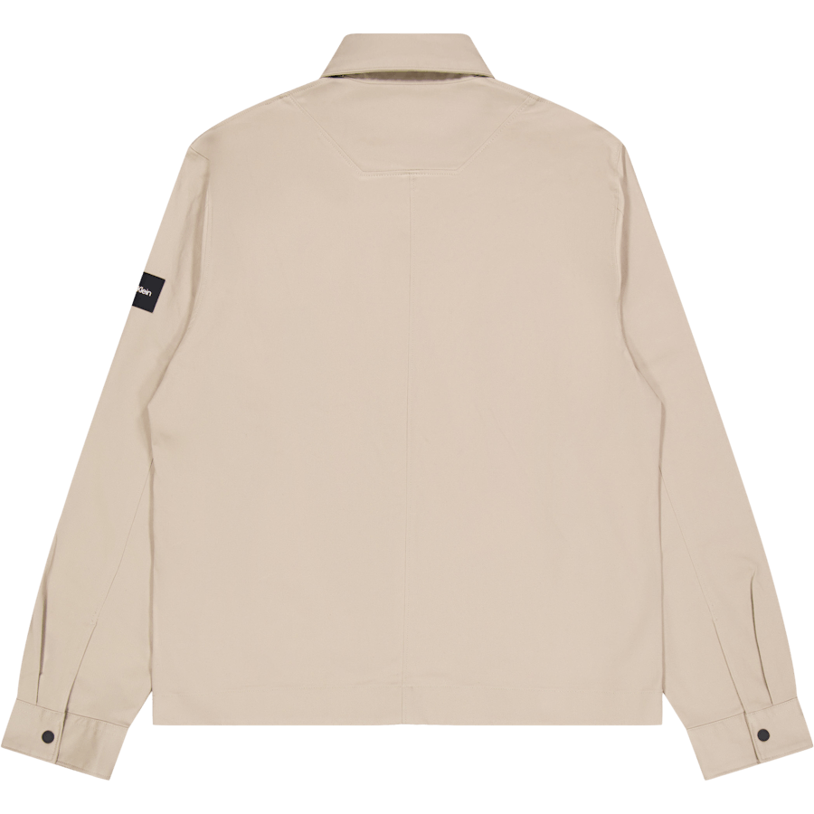 Modern Twill Overshirt Pkr - Grey