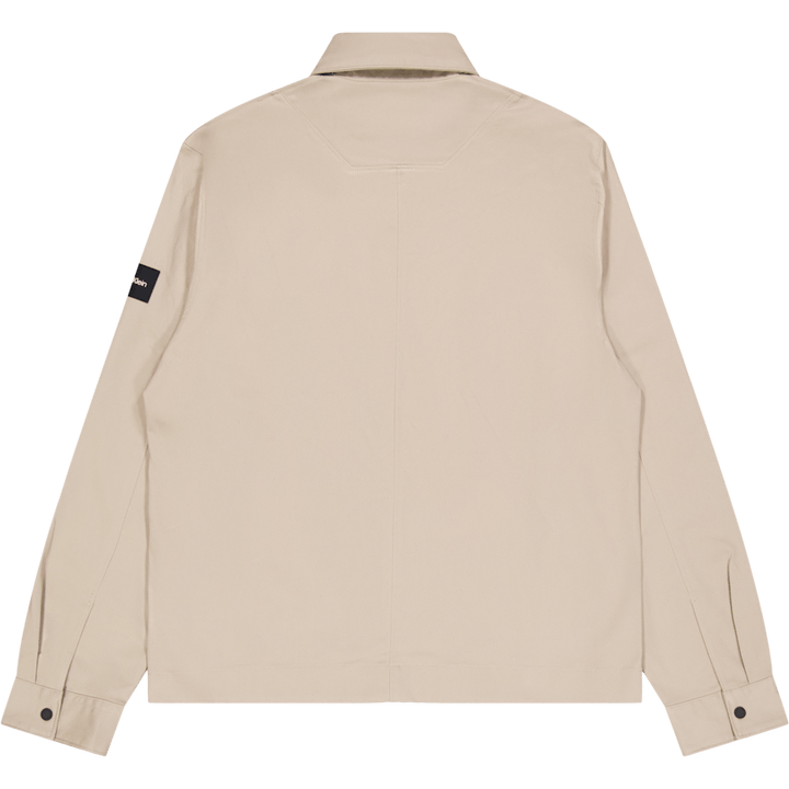 Modern Twill Overshirt Pkr - Grey