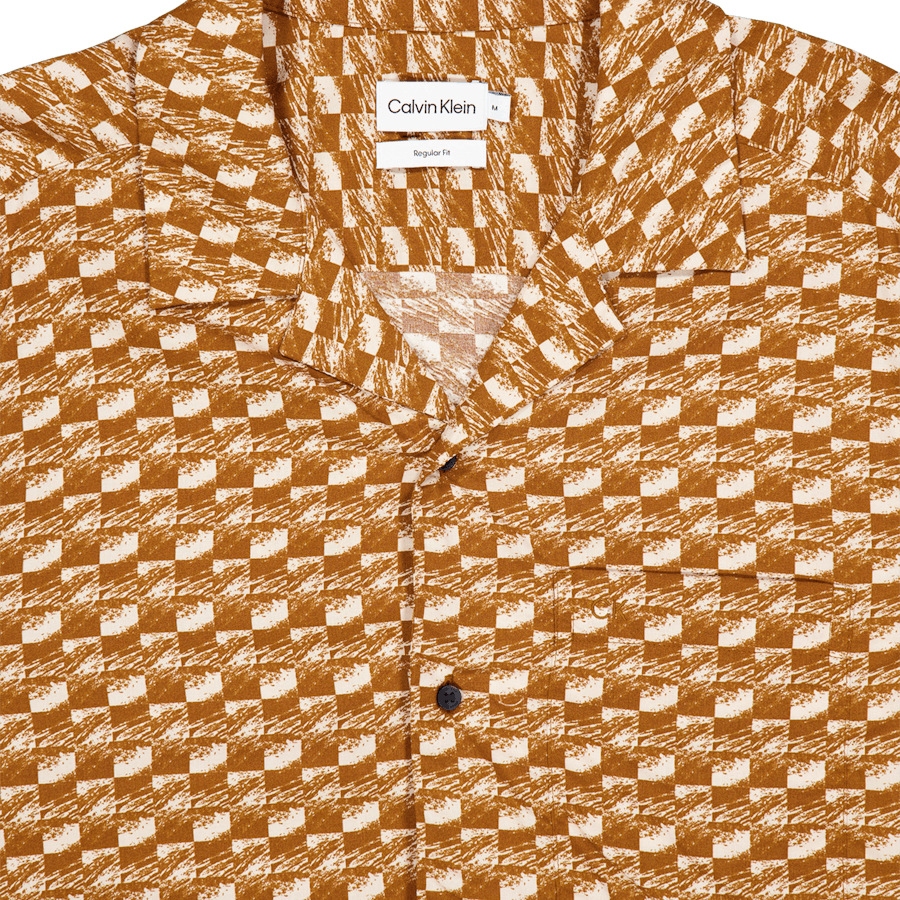 Calvin Klein Bowling Ss Shirt Aop Comf Grd