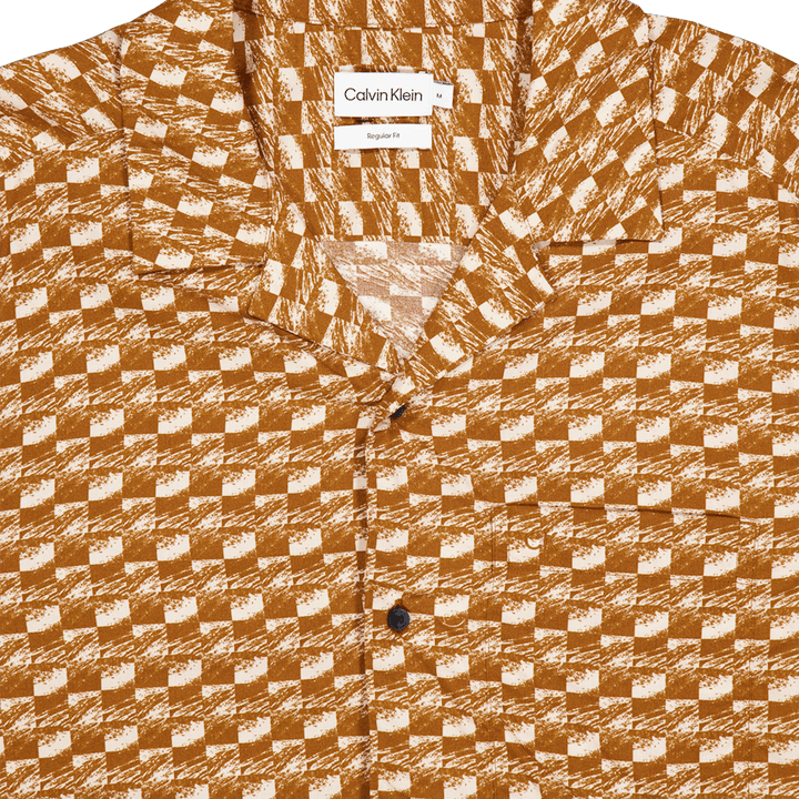 Calvin Klein Bowling Ss Shirt Aop Comf Grd