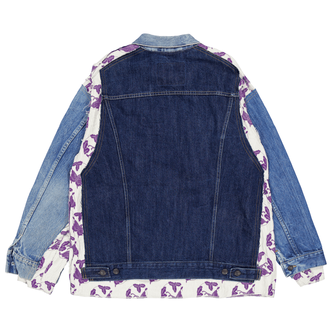 Jean Jacket -> kaetud jakk A-off valge
