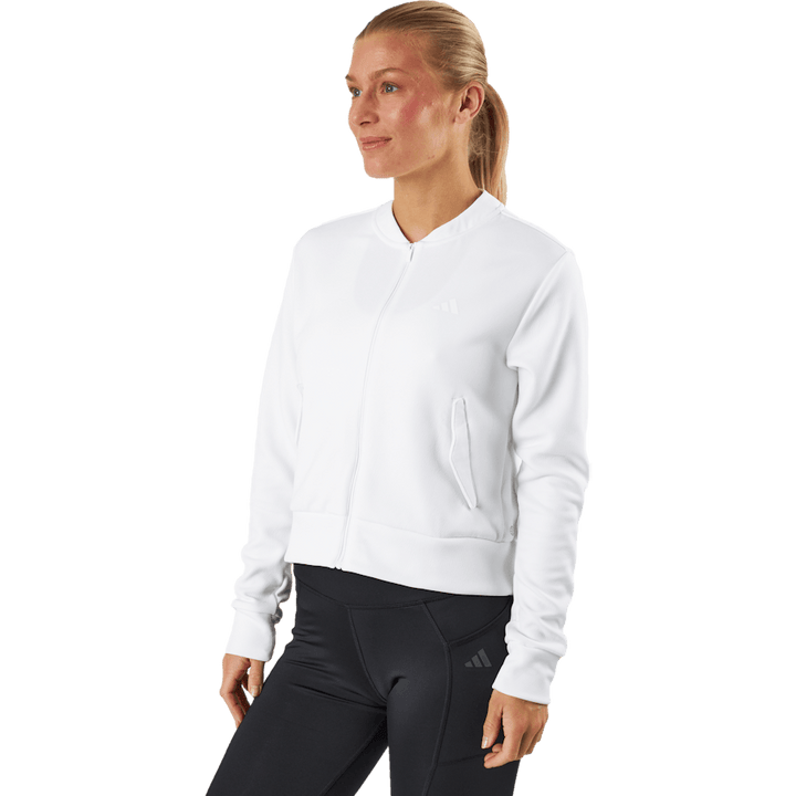 Knit Golf Bomber Jacket White