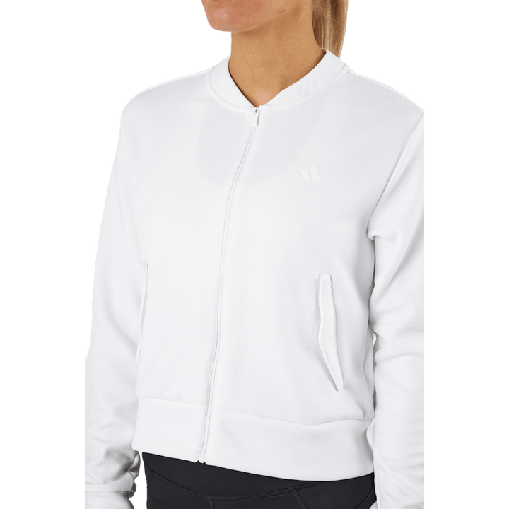 Knit Golf Bomber Jacket White