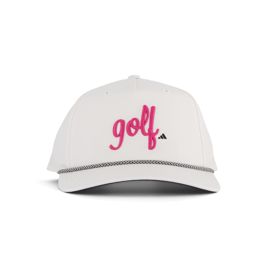 Cappello da golf a cinque pannelli bianco