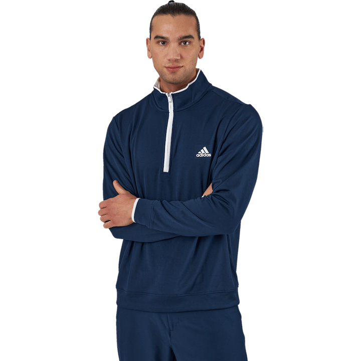 Četrtletna majica z zadrgo Collegiate Navy