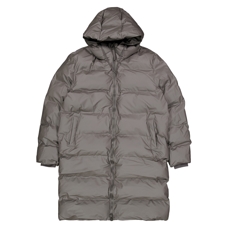 Rains Alta Long Puffer Jacket W3t4 97 Metallic