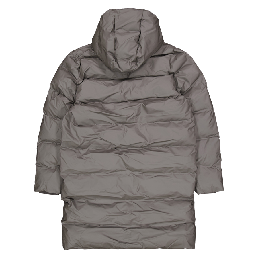 Rains Alta Long Puffer Jacket W3t4 97 Metallic