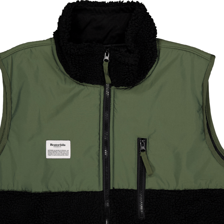 Panel Fleece Vest Zip 990