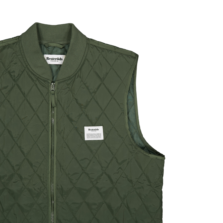Quilted Zip Vest 90 Army