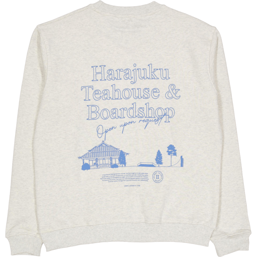 Les Deux Harajuku Sweatshirt  washed Denim