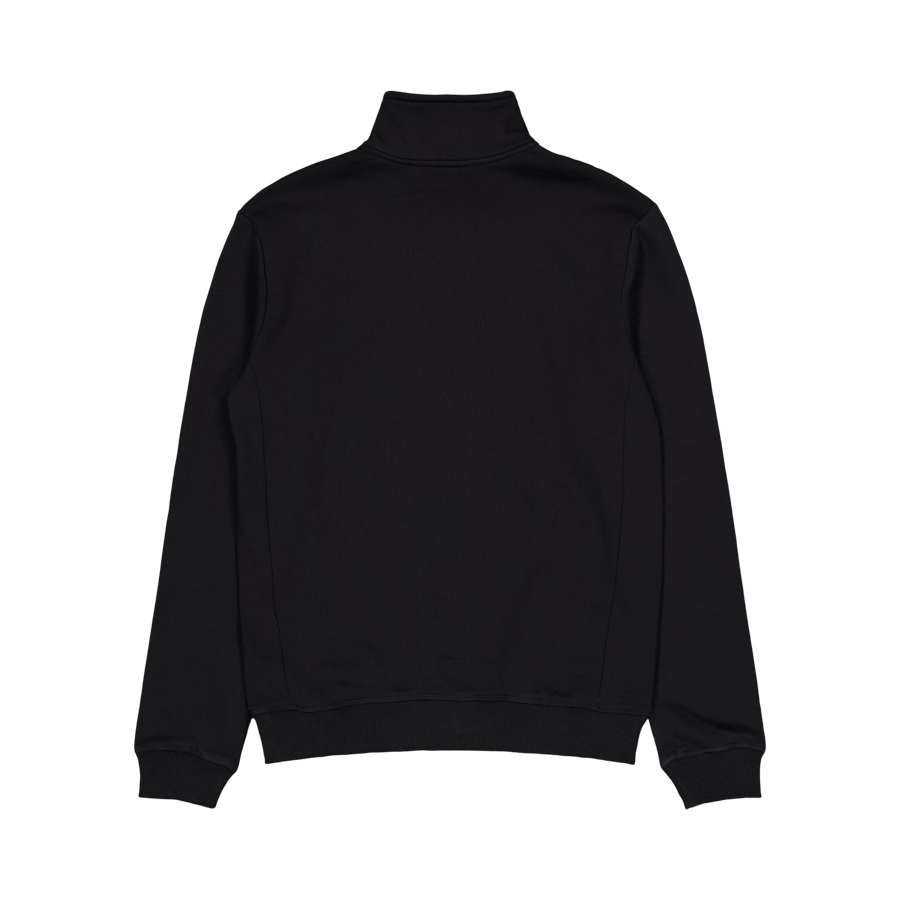 Sweatshirt Les Deux Piece com meio fecho de correr em ganga lavada