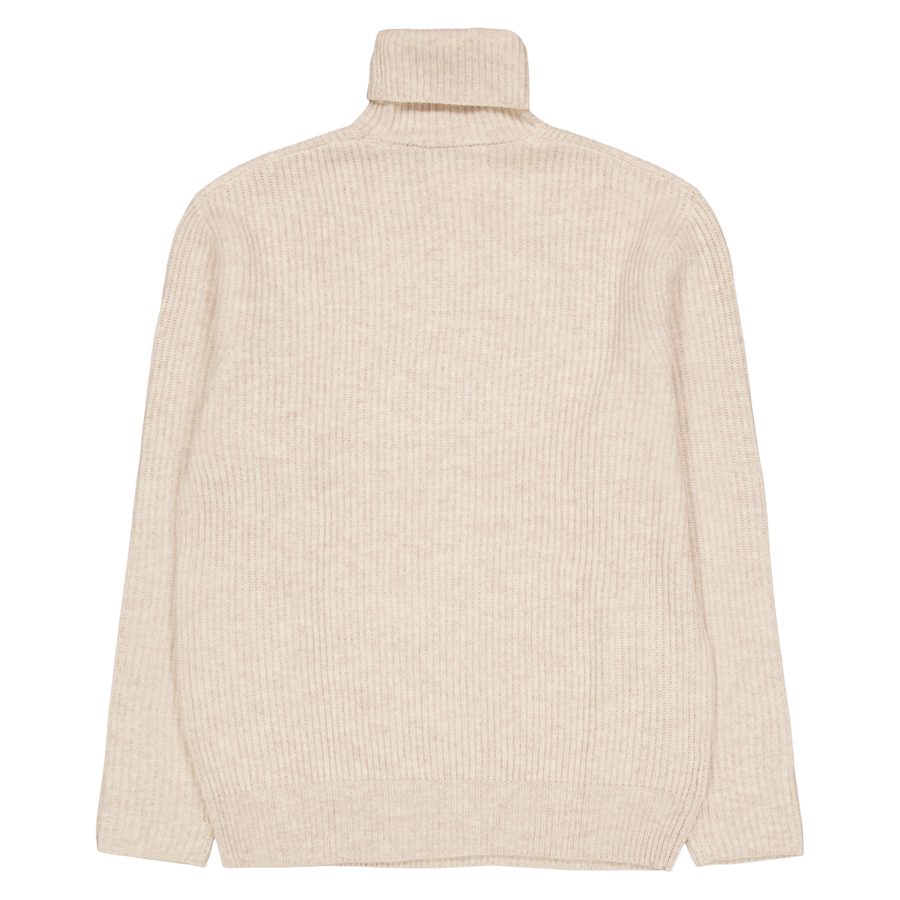 Les Deux Eddie - Maglia a collo alto in lana a coste mélange