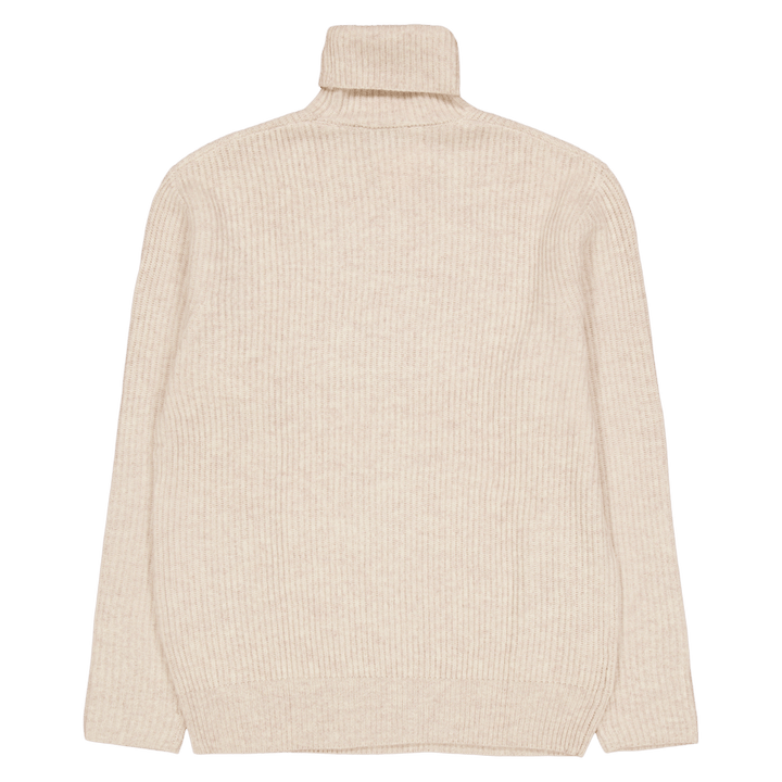 Les Deux Eddie - Maglia a collo alto in lana a coste mélange