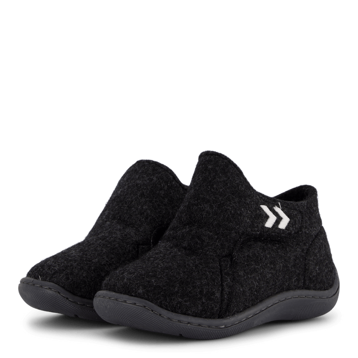 Wool Slipper Infant Black