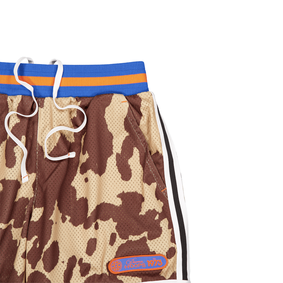 Clydes Closet Aop Short 1 Sand Sand Dune-chestnut Brown-aop