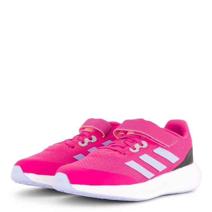 RunFalcon 3.0 Elastic Lace Top Strap Shoes Lucid Fuchsia / Blue Dawn / Core Black
