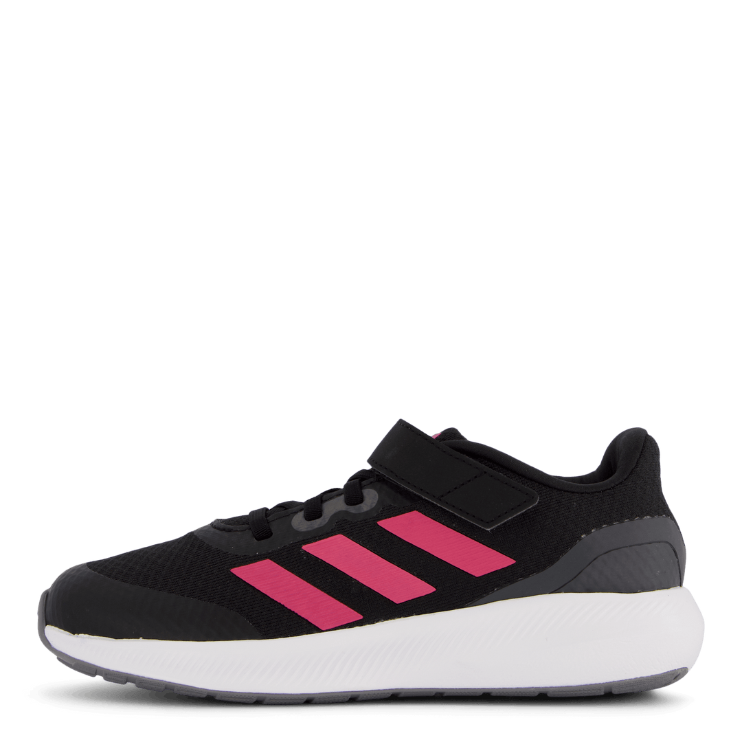 RunFalcon 3.0 Elastic Lace Top Strap Shoes Core Black / Pulmag / Gresix