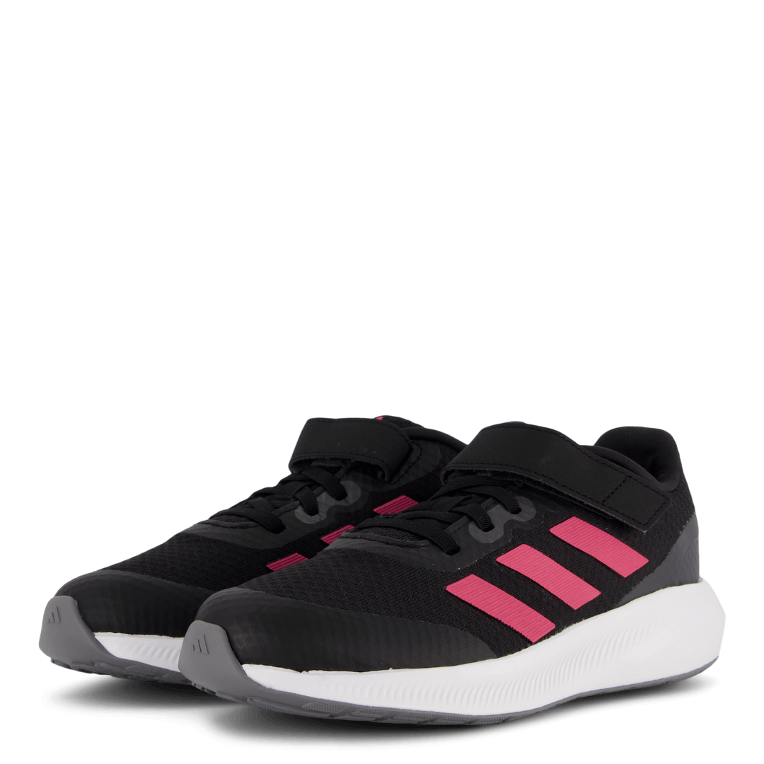 RunFalcon 3.0 Elastic Lace Top Strap Shoes Core Black / Pulmag / Gresix