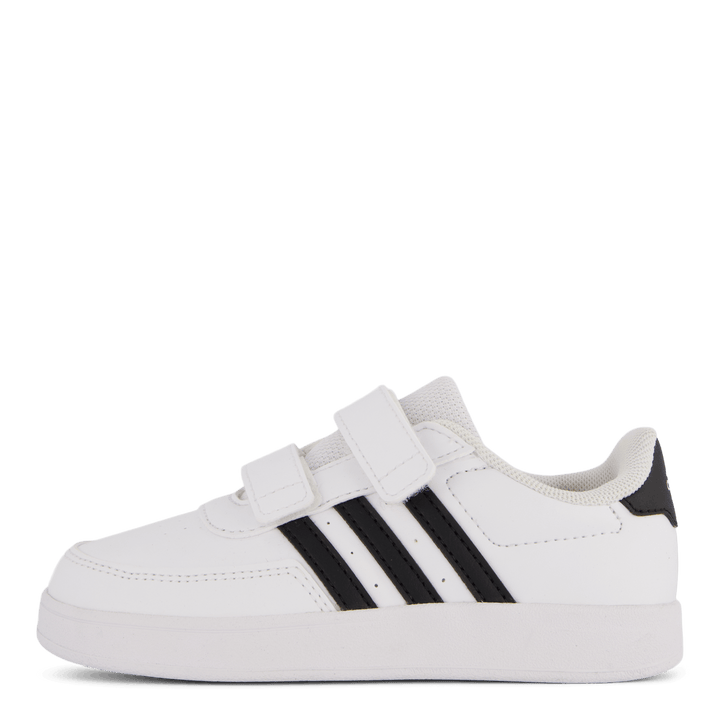 Chaussures Breaknet Lifestyle Court à deux brides auto-agrippantes, blanc nuage / noir noyau / noir noyau