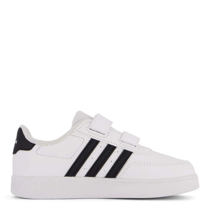 Chaussures Breaknet Lifestyle Court à deux brides auto-agrippantes, blanc nuage / noir noyau / noir noyau