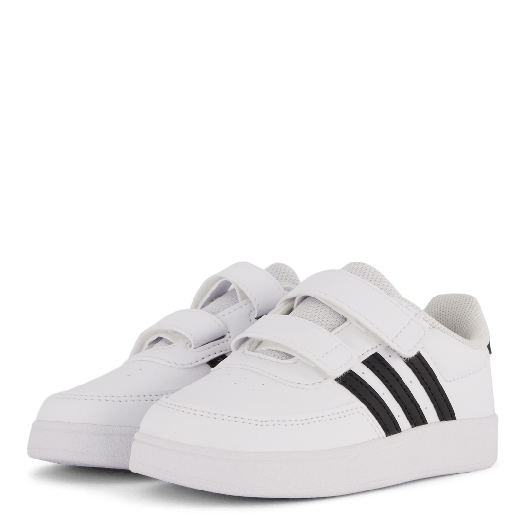 Chaussures Breaknet Lifestyle Court à deux brides auto-agrippantes, blanc nuage / noir noyau / noir noyau