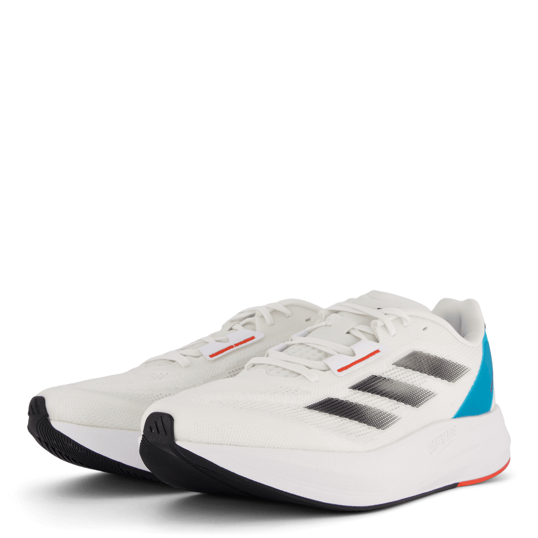 Chaussures Duramo Speed : Blanc nuage / Noir noyau / Cyan lucide