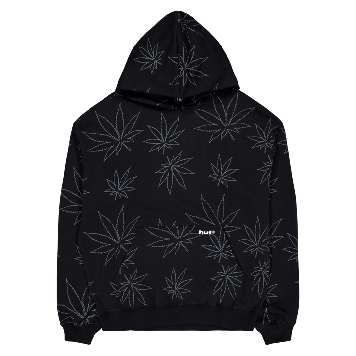 Plantlife Fleece Hoodie Schwarz