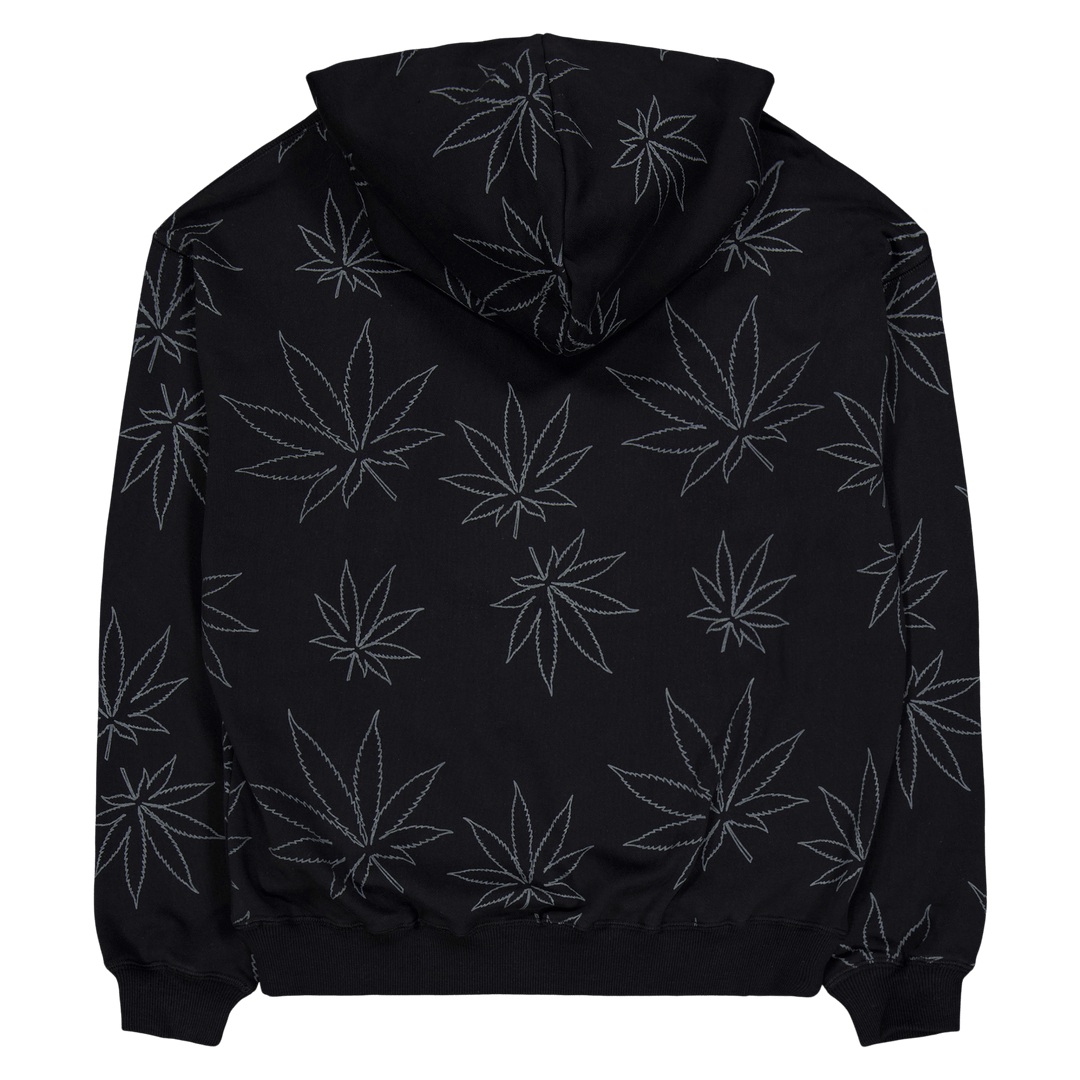 Plantlife Fleece Hoodie Schwarz