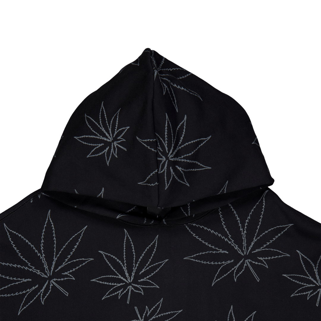 Plantlife Fleece Hoodie Schwarz