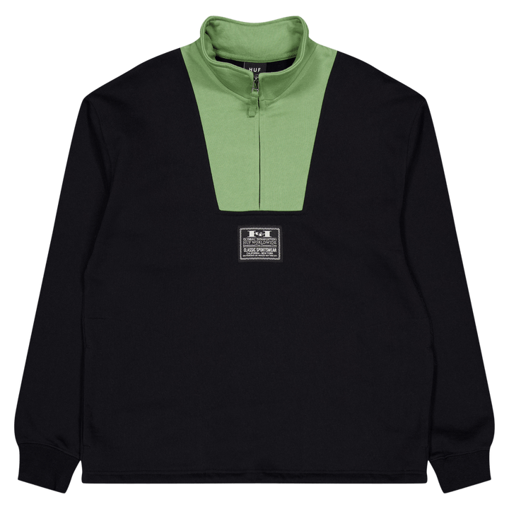 Harrison 1/4 Zip Fleece Schwarz