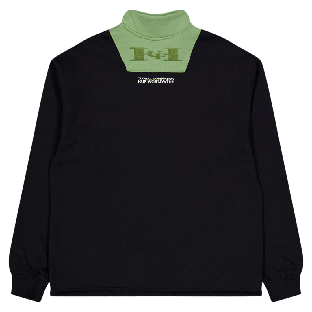Harrison 1/4 Zip Fleece Schwarz