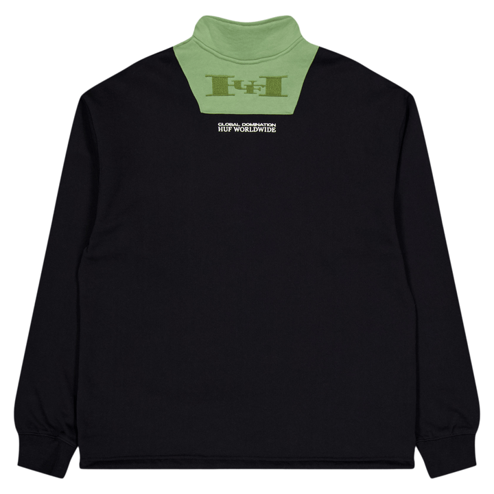 Harrison 1/4 Zip Fleece Schwarz