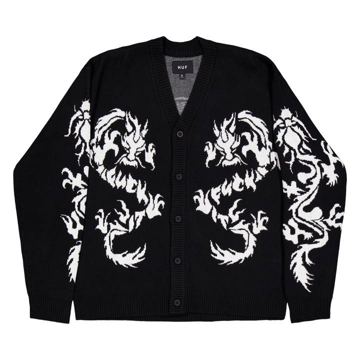 Twin Dragon Strickjacke Schwarz