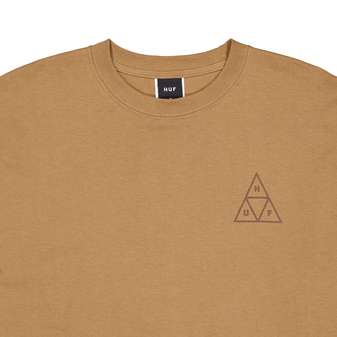 "Huf Set Tt L/s Tee Camel" marškinėliai