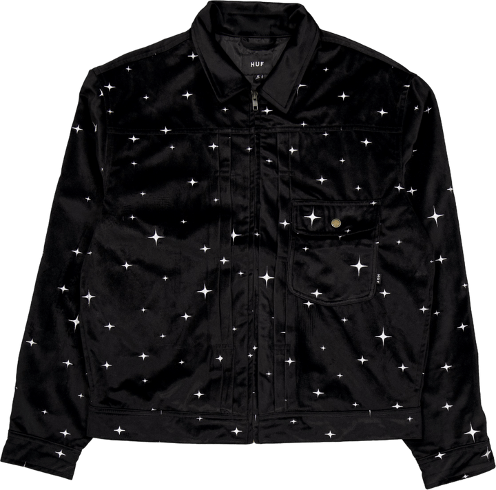 "Galaxy Velvet Trucker" striukė juoda