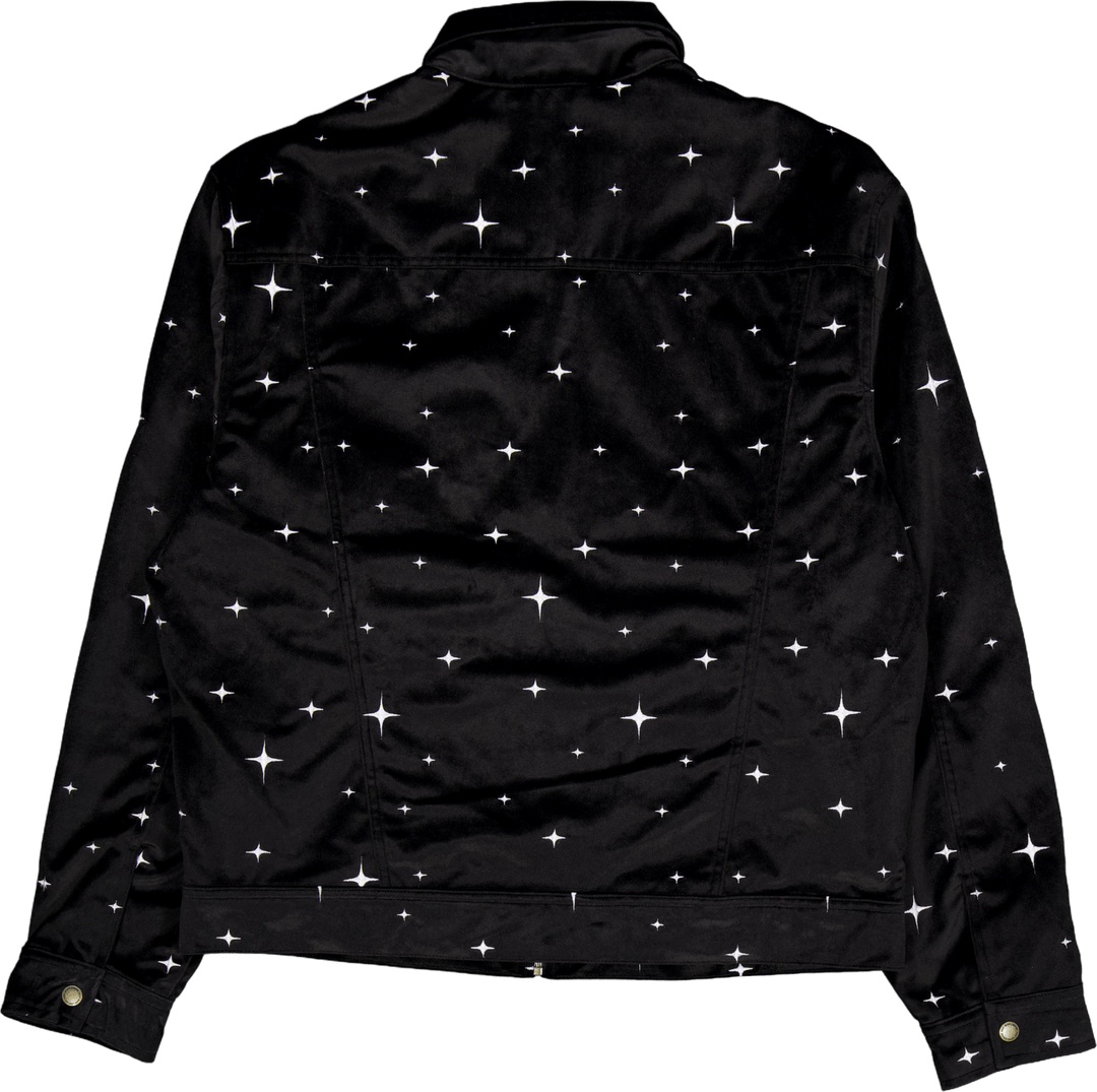 "Galaxy Velvet Trucker" striukė juoda