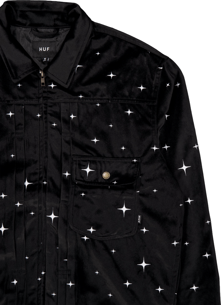 "Galaxy Velvet Trucker" striukė juoda