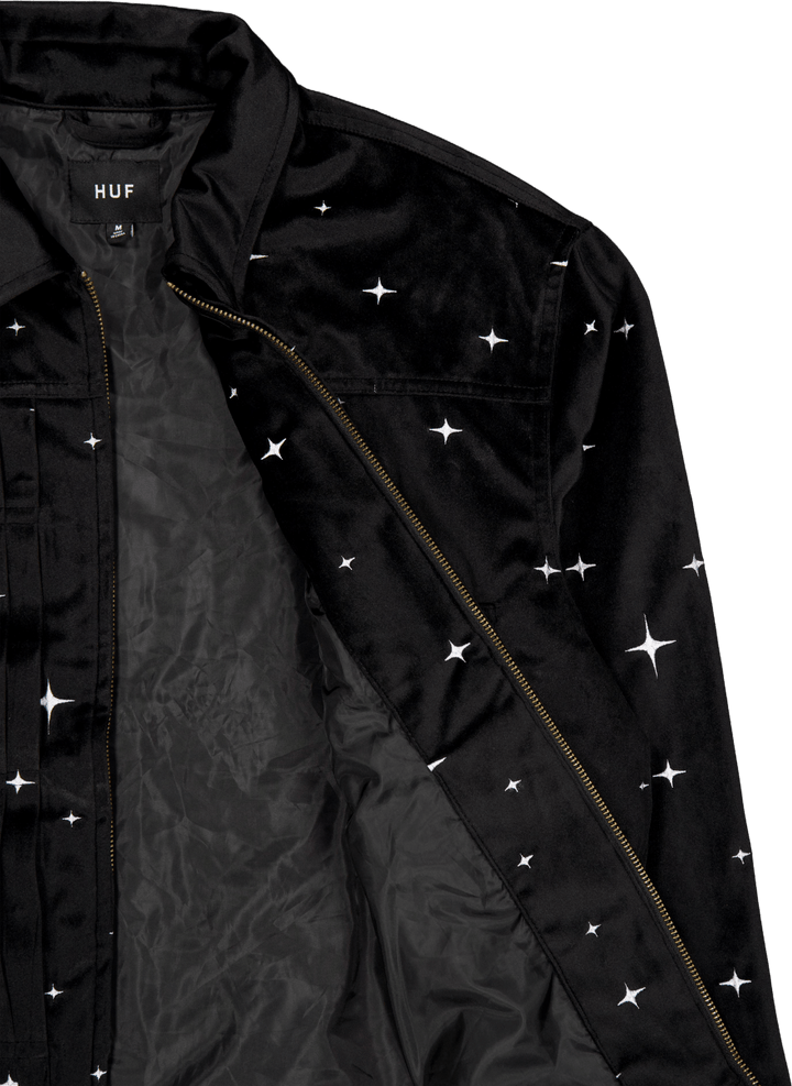 "Galaxy Velvet Trucker" striukė juoda