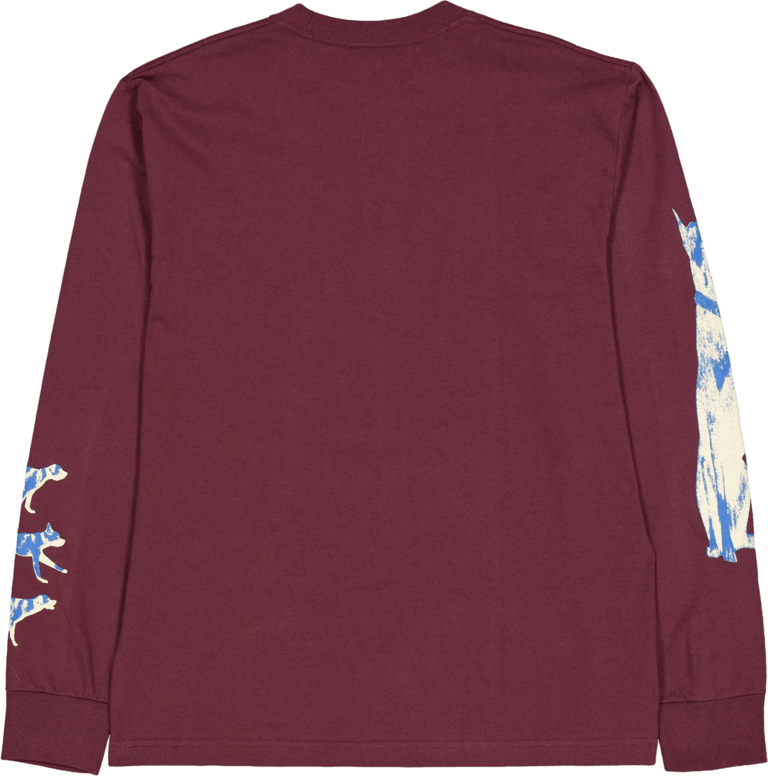 Red Means Go L/s marškinėliai Eggplant
